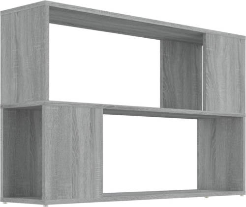 VidaXL Boekenkast 100x24x63 Cm Bewerkt Hout Grijs Sonoma Eikenkleurig