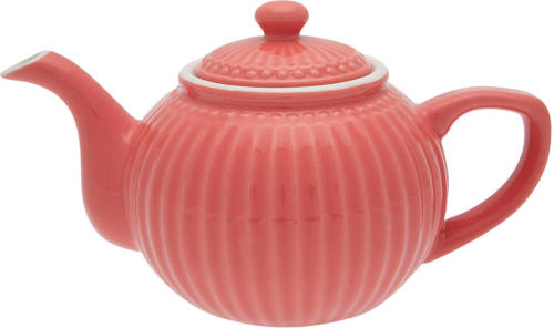 GreenGate Theepot Alice Coral 1 Liter - Ø 17.5 Cm
