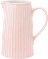 GreenGate Schenkkan / Waterkan Alice Lichtroze (1 Liter) H 17.6 Cm