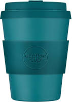 Ecoffee Cup Bay Of Fires Pla - Koffiebeker To Go 350 Ml - Petrol Siliconen