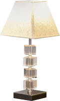 Zenzee Tafellamp - Lampen - Tafellamp Woonkamer/slaapkamer - Stoffen Lampenkap - Modern - Kristallen