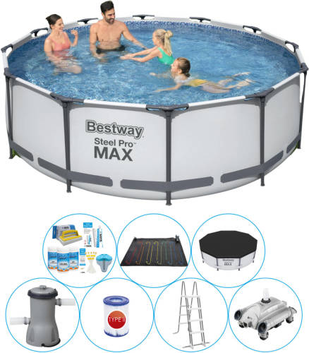 Bestway Steel Pro Max Rond 366x100 Cm - Zwembad Inclusief Accessoires