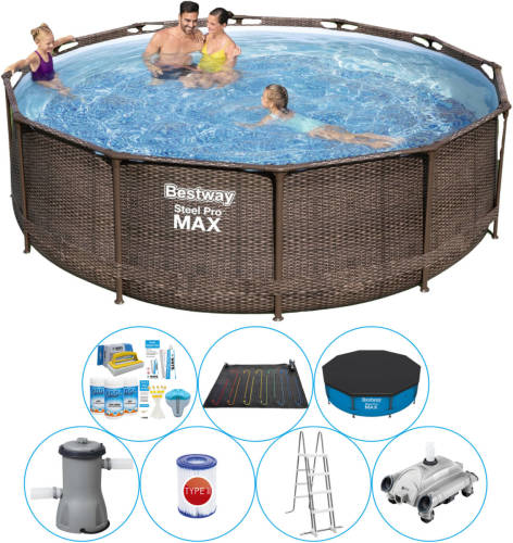 Bestway Steel Pro Max Rattan 366x100 Cm - Zwembad Inclusief Accessoires