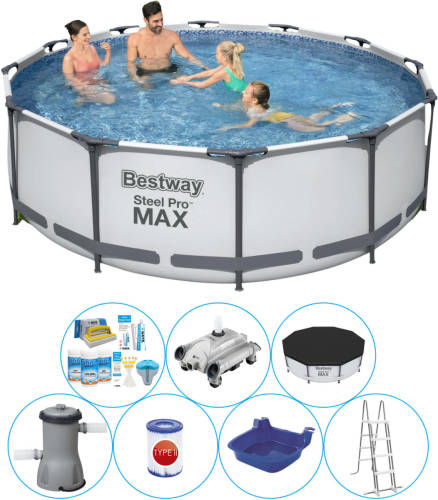 Bestway Steel Pro Max Rond 366x100 Cm - Zwembad Combinatie Set