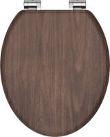 SCHÜTTE Toiletbril Met Soft-close Dark Wood Mdf