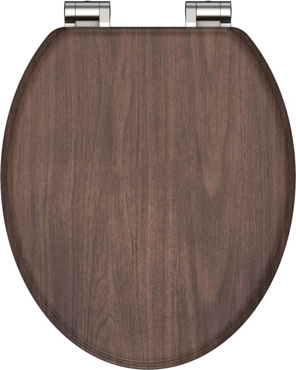 SCHÜTTE Toiletbril Met Soft-close Dark Wood Mdf