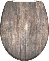 SCHÜTTE Toiletbril Met Soft-close Old Wood Duroplast Met Print