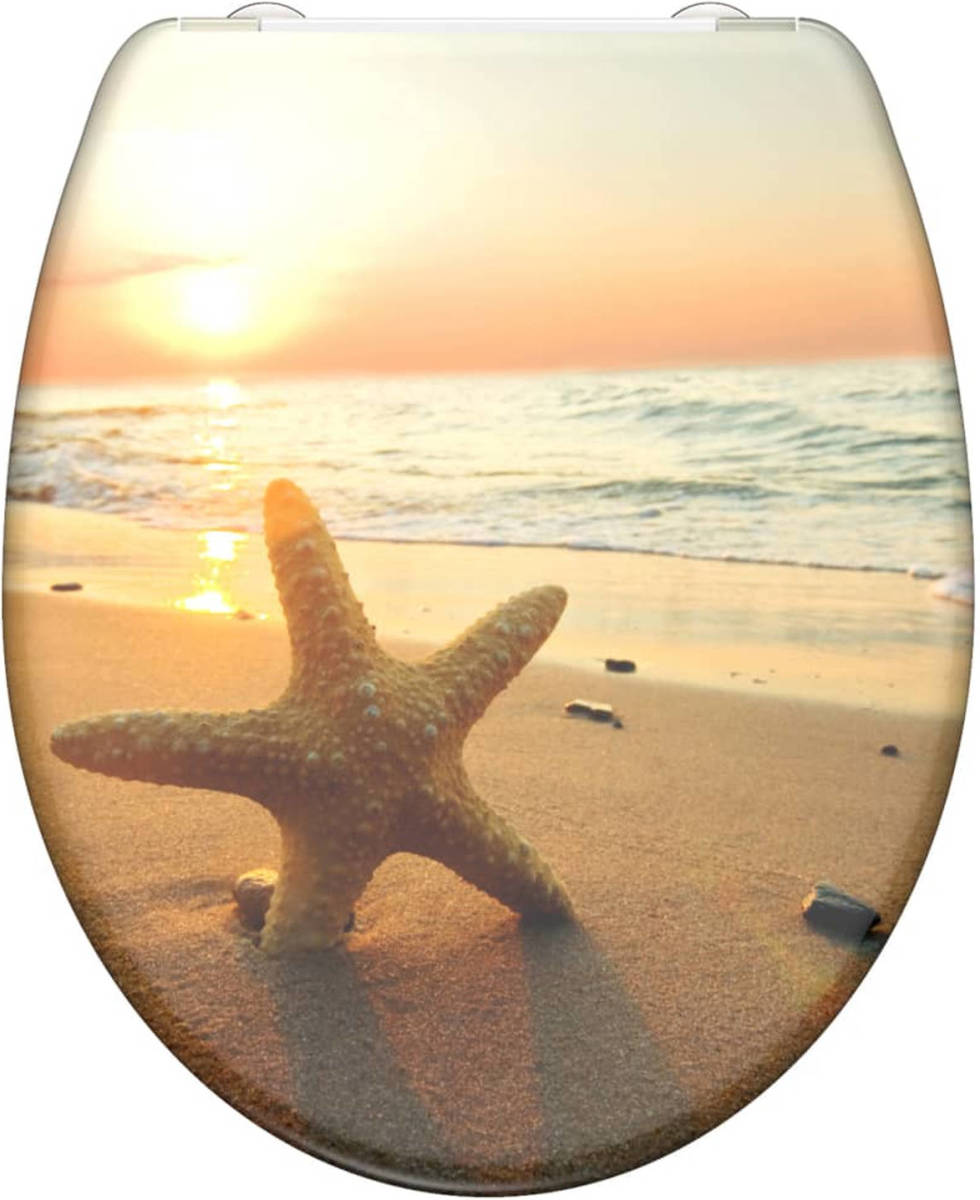 SCHÜTTE Toiletbril Met Soft-close Sea Star Duroplast Met Print