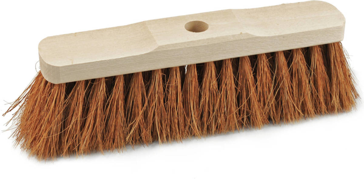 Shoppartners Zachte Houten Binnenbezem Kokos Haren 30 Cm - Binnenbezems