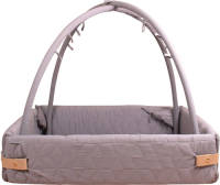 Filibabba - Babynestje - In Zachte Quiltstof - Dark Grey
