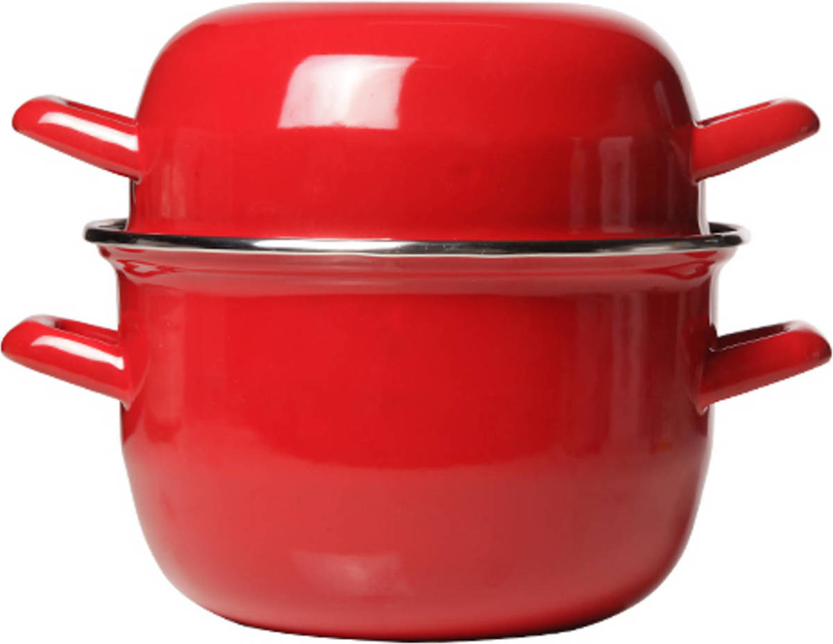 Cosy & Trendy Mosselpan Rood - ø 18 Cm / 2.8 Liter