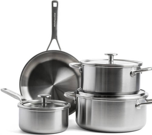 KitchenAid Multiply Stainless Steel Braadpan 24cm/kookpot 20+24cm/steelpan 16cm 7-delig