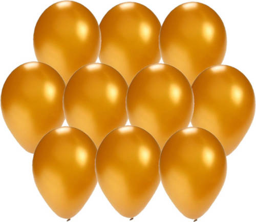 Bellatio Decorations 30x Stuks Gouden Party Ballonnen 27 Cm - Ballonnen