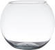 Hakbijl Glass Transparante Vissenkom Of Bol Vaas/vazen Van Glas 13 X 16 Cm - Vazen