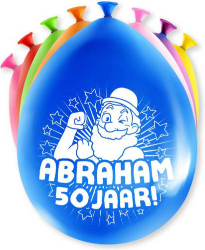 Paper Dreams Ballonnen Abraham 18,5 X 11 Cm Latex 8-delig
