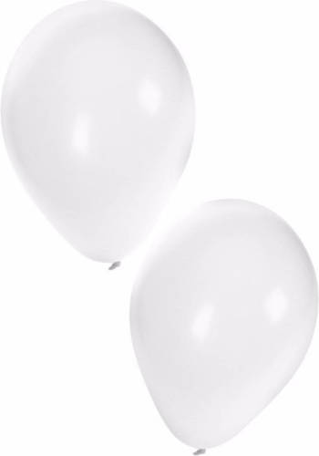 Shoppartners Voordelige Witte Ballonnen 30x Stuks - Ballonnen