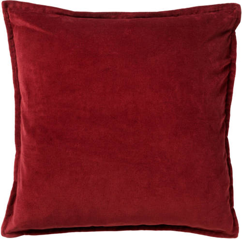 Dutch Decor - Caith - Sierkussen Katoen Velvet 50x50 Cm - Merlot - Rood