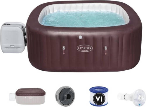 Bestway - Jacuzzi - Lay-z-spa - Maldives Hydrojet Pro - Opblaasbaar - Bubbelbad - Incl. Toebehoren - 201 X 201 X 80 Cm