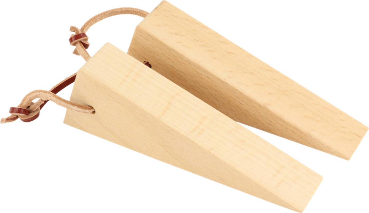 Orange85 Deurwig - Hout - Set Van 2 - Deurstopper - Beige