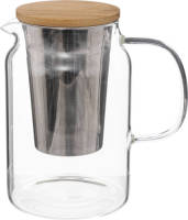 Secret de Gourmet Theepot - Glas/bamboe - 900 Ml - Theepotten