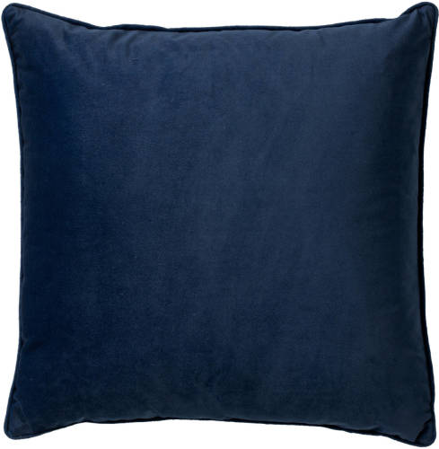 Dutch Decor - Finn - Sierkussen Velvet Insignia Blue 60x60 Cm - Blauw