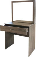 VDD Kaptafel Make Up Visagie Opmaaktafel - Toilettafel - Met Grote Spiegel - Bruin