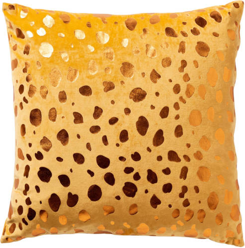 Dutch Decor - Tino - Kussenhoes Velvet 45x45 Cm Golden Glow - Geel