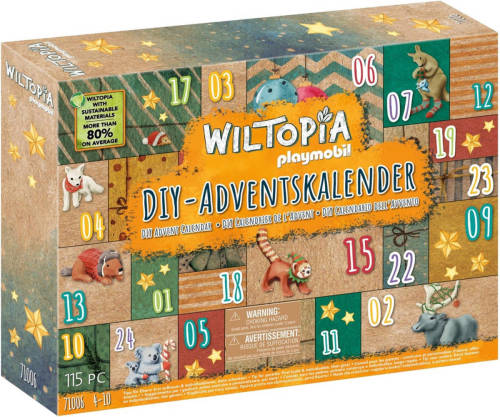 PLAYMOBIL Wiltopia Doe-het-zelf Adventskalender Dierenwereldreis - 71006