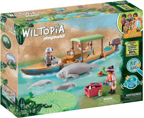 PLAYMOBIL Wiltopia - Boottocht Naar De Zeekoeien 71010