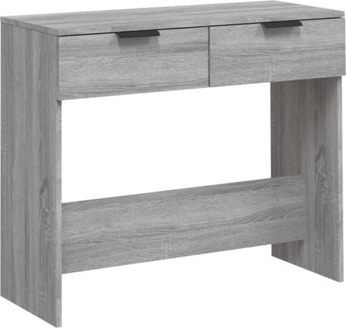 VidaXL Wandtafel 90x36x75 Cm Bewerkt Hout Grijs Sonoma Eikenkleurig