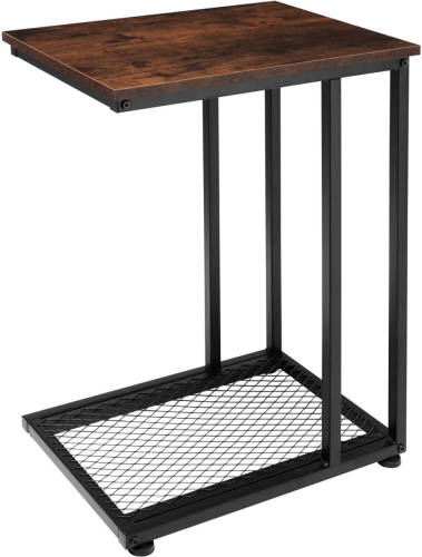 Tectake - Bijzettafel Eton Industrial Dark Ca. 48 X 35 X 66 Cm - 404202