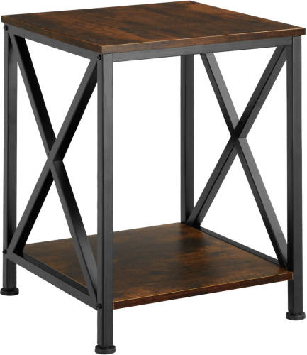 Tectake - Bijzettafel Carlton Industrial Dark - 404358