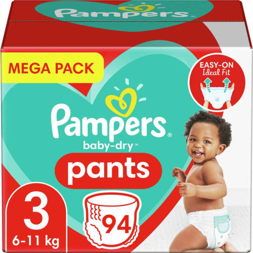 Pampers - Baby Dry Pants - Maat 3 - Mega Pack - 94 Luierbroekjes