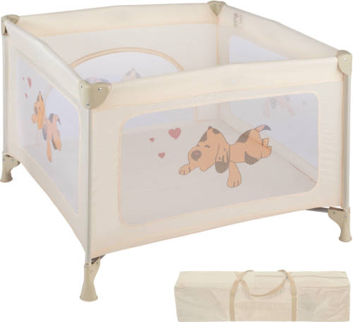 Tectake Babybox Reisbox Opklapbaar Tommy Reisbed - Beige - 402208