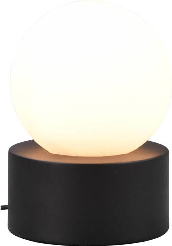 BES LED Led Tafellamp - Tafelverlichting - Trion Celda - E14 Fitting - Rond - Mat Zwart - Aluminium