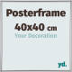 Your Decoration Posterlijst 40x40cm Zilver Kunststof