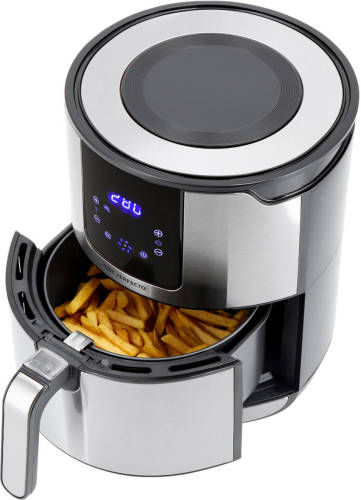 Just Perfecto Airfryer 4l - 1400w - Met Touchscreen & Led Display - Rvs