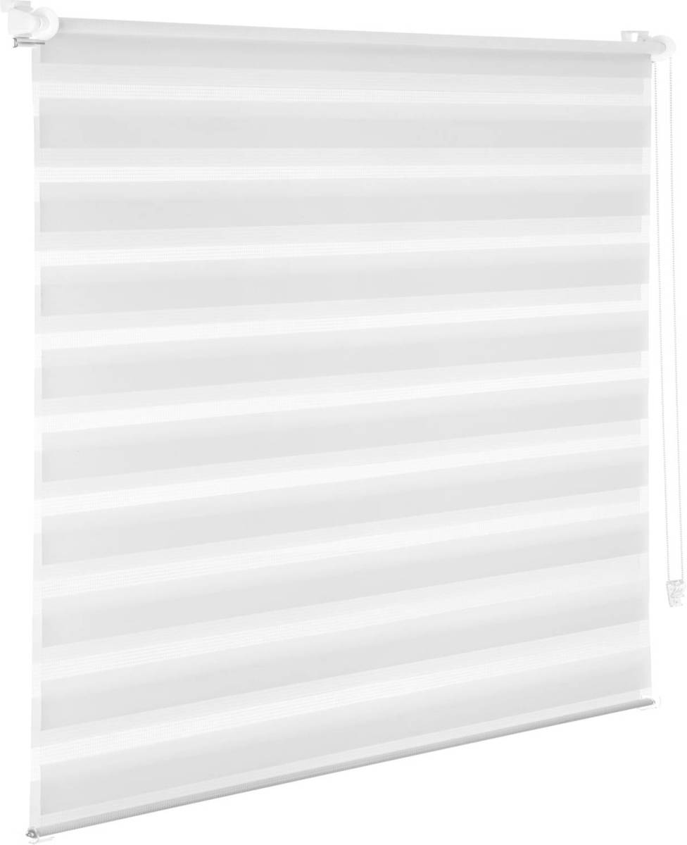 Tectake - Duo Rolgordijn - 140x175 Cm - Wit - 401221
