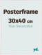 Your Decoration Posterlijst 30x40cm Wit Hoogglans Kunststof