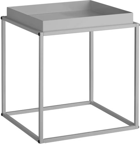 Tectake - Bijzettafel Cambridge Grijs - 40x40x44cm, Maximale Draagkracht 30kg - 404182