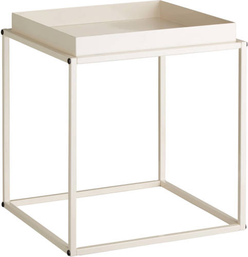 Tectake - Bijzettafel Cambridge Creme - 40x40x44cm, Maximale Draagkracht 30kg - 404184