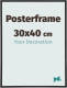 Your Decoration Posterlijst 30x40cm Zwart Mat Kunststof