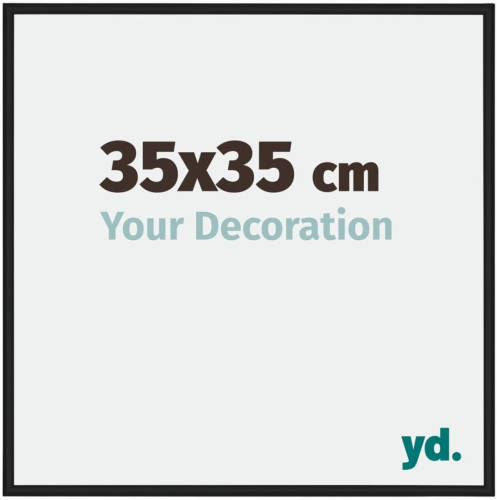 Your Decoration New York Aluminium Fotolijst 35x35cm Zwart Mat