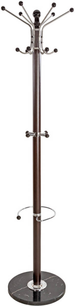 Tectake - Staande Kapstok Met Paraplubak - Bruin - 401033