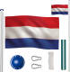 Tectake - Aluminium Vlaggenmast Nederland