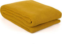 Yellow Katoen Plaid Ica - Honey Gold 140x200cm