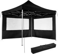 Tectake - Partytent 3x3 M. Opvouwbaar- 2 Wanden- Zwart 403149