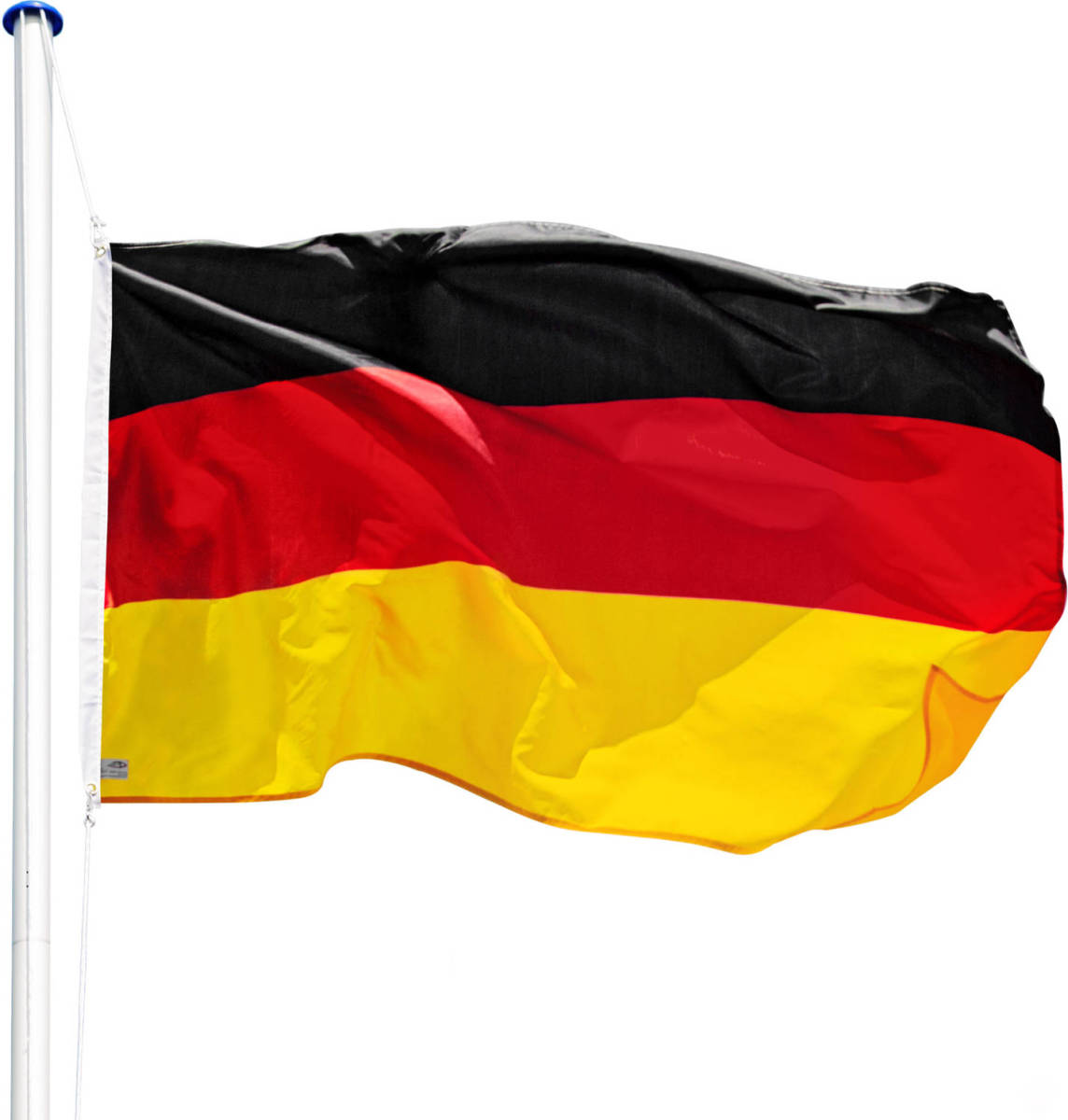 Tectake - Vlaggenmast, Incl Duitse Vlag, Max 620 Cm 402125