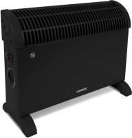 VONROC Convectorkachel - 2000w - Zwart Met Regelbare Thermostaat
