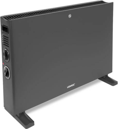 VONROC Convectorkachel - 2000w - Grijs Met 2 Standen En Turbo Functie